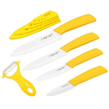 Load image into Gallery viewer, Ceramic Knife set:  3"  4"  5"  6" inch, + Peeler + Covers,    FINDKING   Zirconia