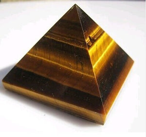 Tiger eye (quartz) pyramid, healing