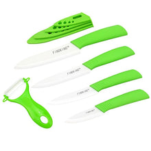 Load image into Gallery viewer, Ceramic Knife set:  3&quot;  4&quot;  5&quot;  6&quot; inch, + Peeler + Covers,    FINDKING   Zirconia