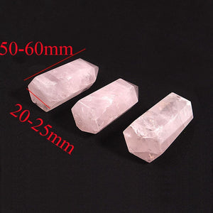 Large  Rose Quartz Stone,  Point Healing    1PC    50-60mm and 70-75mm