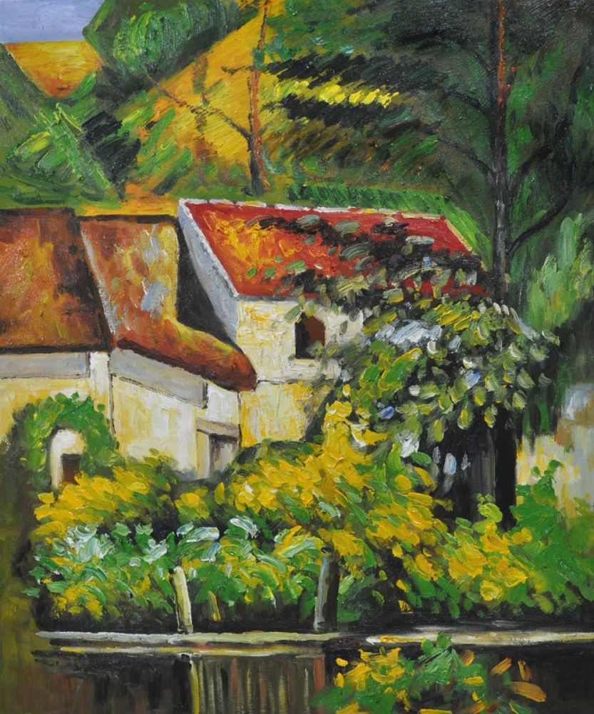 Paul Cezanne Oil Painting on Canvas: House of Piere La Croix